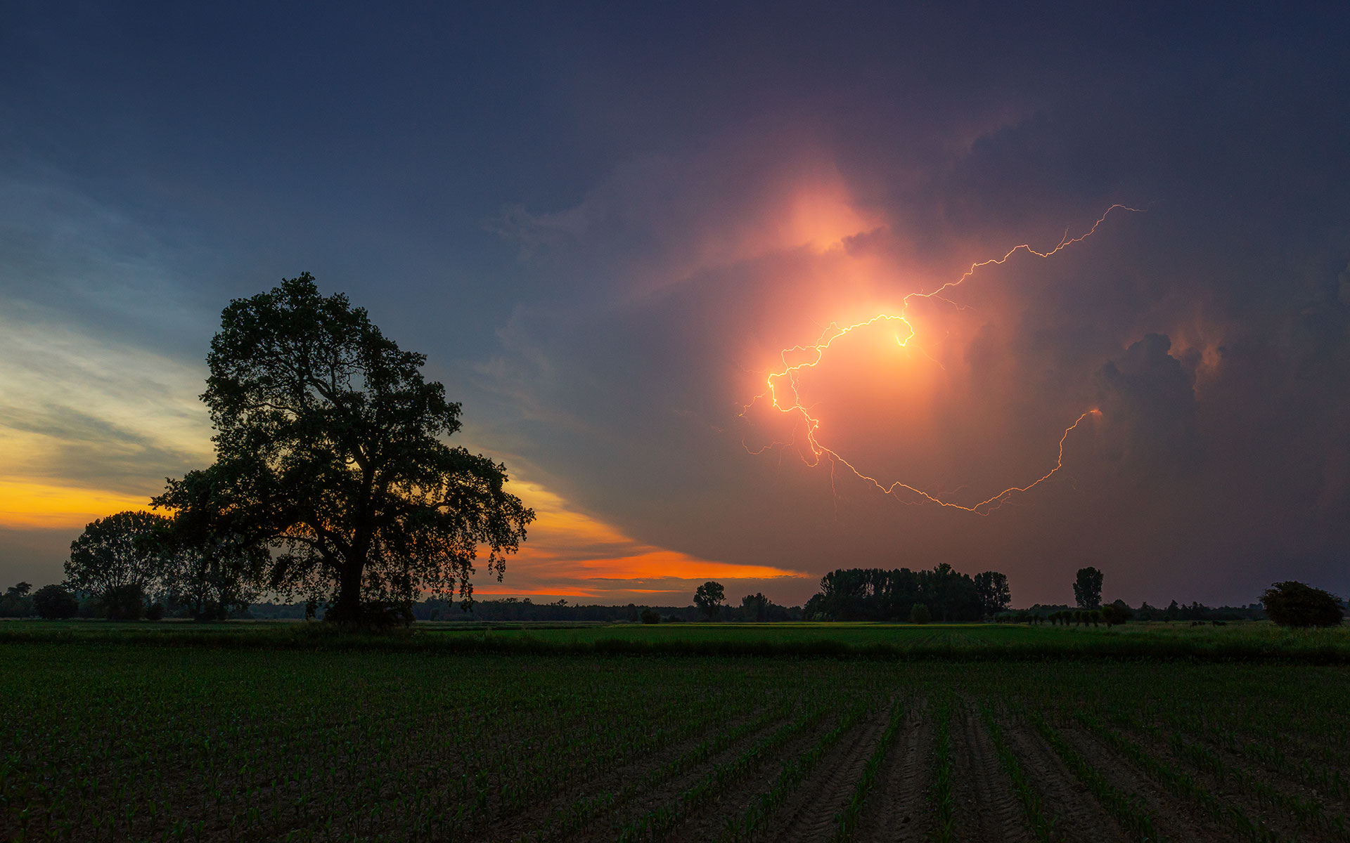 Gewitter über Lübbecke