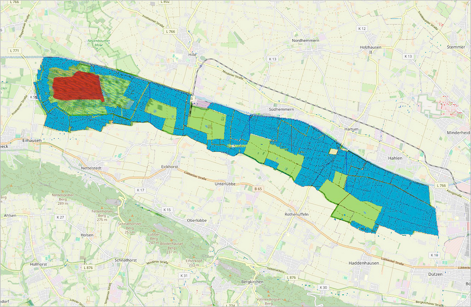 Bastauwiesen und großes Torfmoor: Jagd trotz Brutzeit.