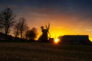 Eilhausener Mühle im Abendlicht. März 2023. Bilder aus dem Kreis Minden-Lübbecke.