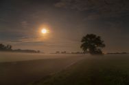 Vollmond über dem großen Torfmoor. Oktober 2024. Bild 2.