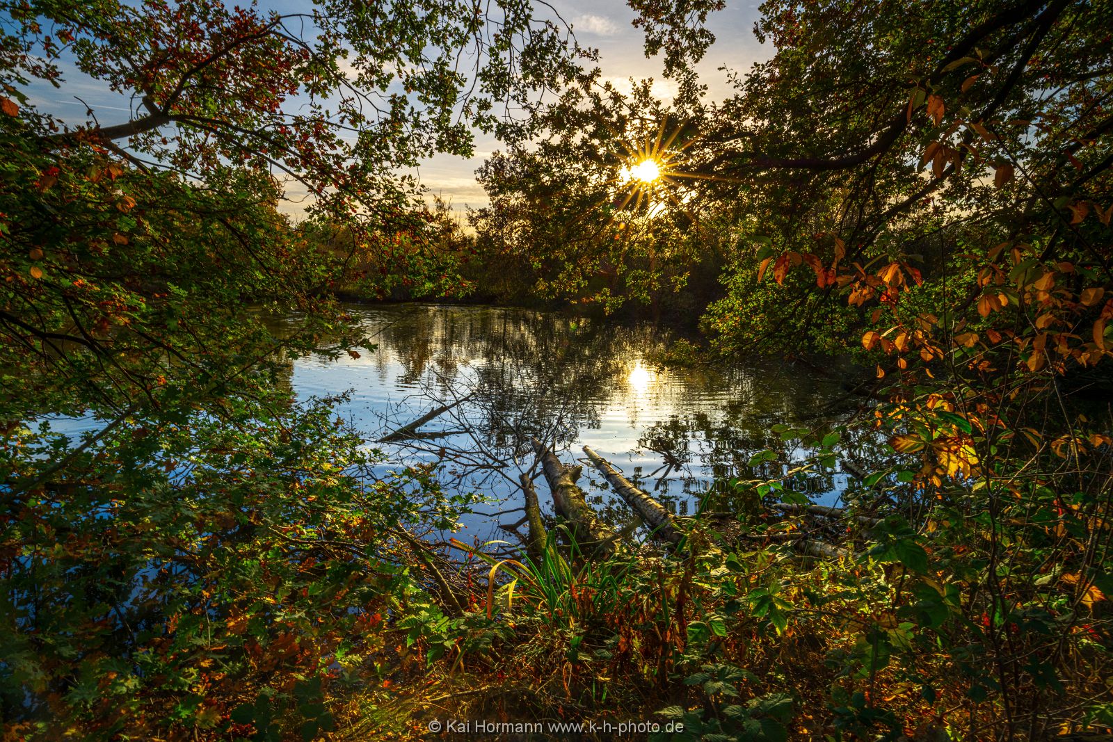 Herbstlicht über dem westlichen Moor. Oktober 2022. 