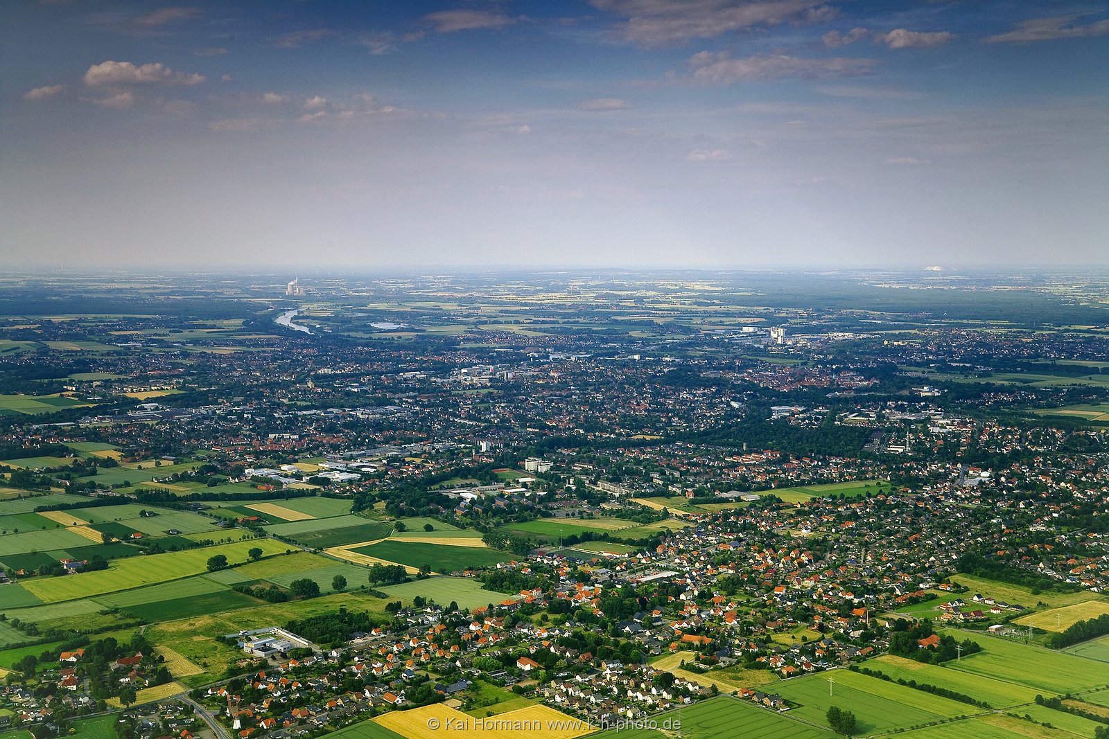 luftaufnahmen-011 Minden aus süd-westlicher Richtung.