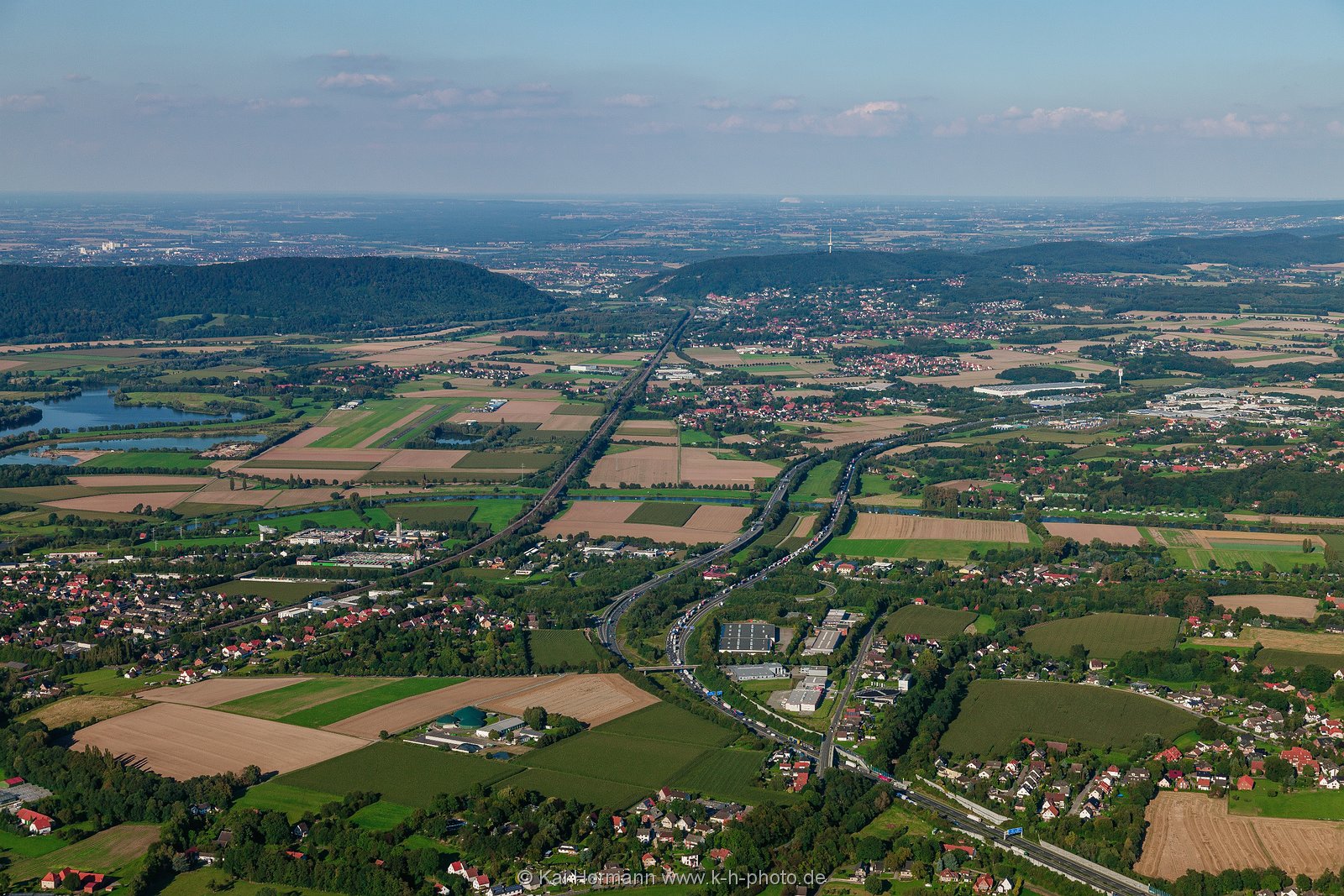 porta_westfalica Porta Westfalica aus nord-westlicher Richtung.