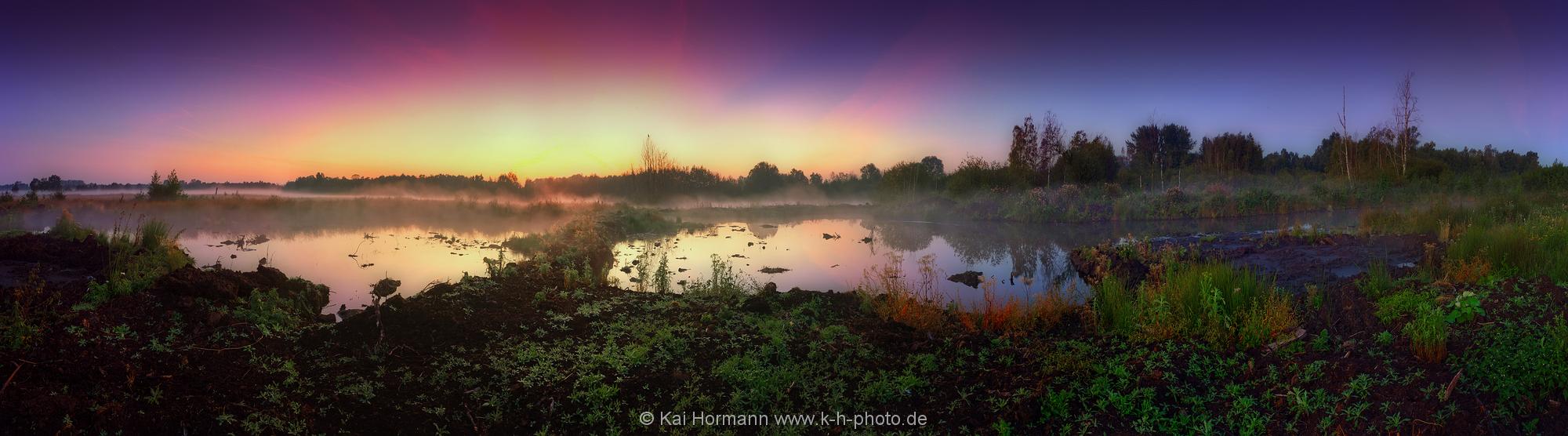Landschaftspanorama Sonnenaufgang.
