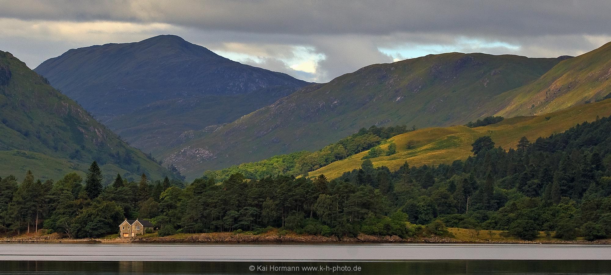 Landschaftspanorama Blick auf die Highlands, Schottland