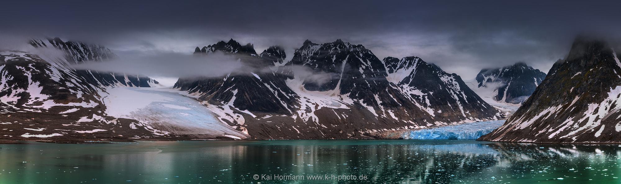 Spitzbergen Panorama. Svalbard Panorama