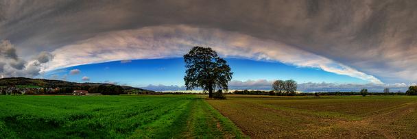 Der Blick nach Westen am Morgen des 1 November 2022. Der Blick nach Westen am Morgen des 1 November 2022.