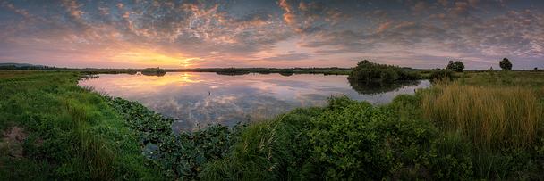 Landschaftspanorama großes Torfmoor Abendstimmung im großen Torfmoor, Juli 2020.